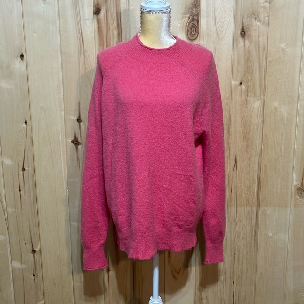 J. Crew Pink Wool Alpaca Blend Sweater Size XL